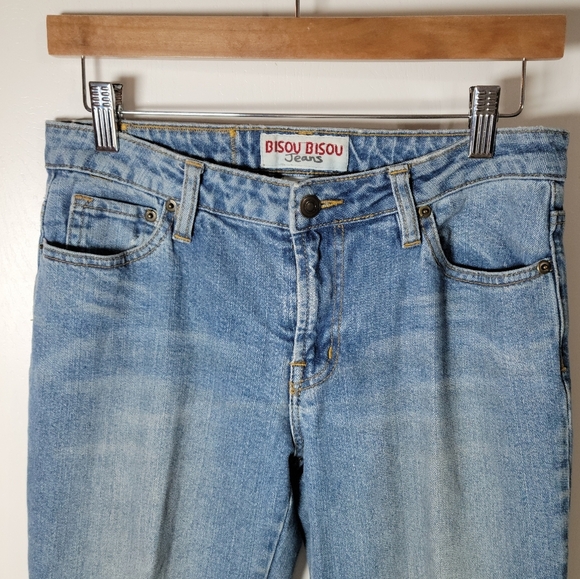 Bisou Bisou Vintage Low Rise Flare Jeans Y2K | J2K Jeans | Flare Jeans Size 6/29 - Picture 5 of 12